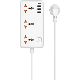 Мережевий фільтр WiWU Cube Wi-S005 30W GaN Power Strip EU White (6977703654196) [162496]