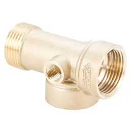 З"єднувач п'яти вивідний 80мм 1"м×1"F×1"F×1/4"M×1/4" F∠180° AQUATICA (779599) - мініатюра 3