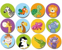 Дитяча настільна гра Мемо "Дикі тварини" DoDo 300157 від 3-х років - мініатюра 2