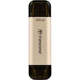 USB флеш накопичувач Transcend 256GB JetFlash 930 Gold-Black USB 3.2/Type-C (TS256GJF930C)