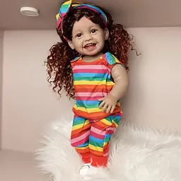 Реалістична Кукла Реборн 55 см повністю силіконова Doll Reborn Baby К0100702 - мініатюра 4
