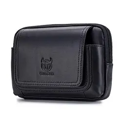 Чоловіча шкіряна поясна сумка BULL 11×16×3 см nsa0001232