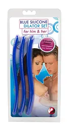 Набір уретральних стимуляторів - Blue Silicone Dilator Set - мініатюра 3