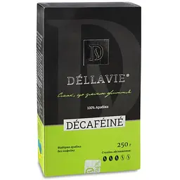 Кава Dellavie Decafeine натуральна мелена без кофеїну смажена 250 г (916699) - мініатюра 2