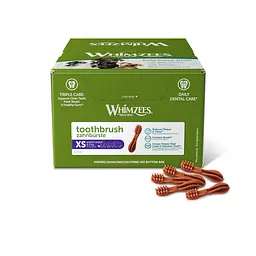 Натуральні ласощі для зубів собак WHIMZEES Dental Treats Toothbrush XS 350 шт.