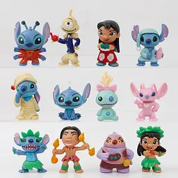Фігурки Ліло та Стіч Lilo & Stitch, 5-7 см, 12 шт - мініатюра 2