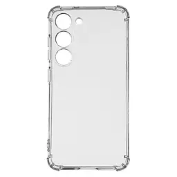 Прозрачный чехол для Samsung Galaxy S23 (SM-S911) с защитой камеры и усиленными бортами, тонкий, силиконовый, бесцветный, ударопрочный, противоударный бампер с закрытой камерой, ArmorStandart (ARM66398)