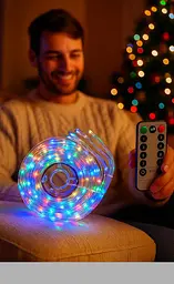 Гірлянда XPRO кольорова з пультом на 350 ламп (47933-LIGHT 350-rgb_237) - мініатюра 5