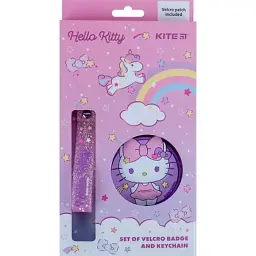 Бейдж Kite набір на липучці та підвіска Hello Kitty (HK24-3010-3)