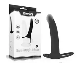 Насадка для двойного проникновения - Silicone Fantasy Double Prober Black Love Toy 66-LV2614 22612