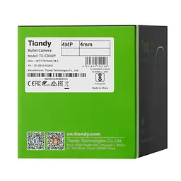 IP-камера TC-C34UP Spec:W/E/Y/M/4mm/V4.0, 4MP, Color Maker Bullet, 4mm, f/1.0, LED20m, PoE, I Tiandy teh0016013 - мініатюра 5