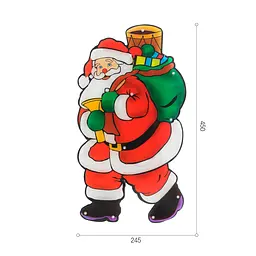 Іграшка світлодіодна підвісна MBM My Home Санта 45х24х3 см (DH-NY-74 COLOR) - мініатюра 2