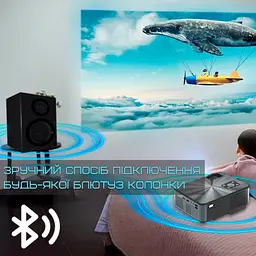 Домашній проектор міні wifi 3200 lumen з динаміком + bluetooth 5.0 cheerlux c9 pro 1920*1080 Cheerlux teh0032285 - мініатюра 8