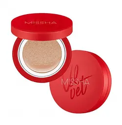 Тональний кушон для обличчя з матовим фінішем Velvet Finish Cushion SPF50+/PA+++ №21 Missha 15 мл - мініатюра 3