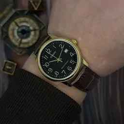 Чоловічий годинник Casio MTP-V002GL-1B Золотистий ( AT1141-0272 ) - мініатюра 2