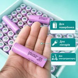 Акумулятори Samsung 35E 18650 3500 mAh Li-Ion 3.7V набір 5 штук, літій-іонна батарея для електроніки та акумуляторних збірок - мініатюра 5