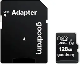 Memory card microSDXC 128Gb GoodRAM (class 10 UHS I U1) Retail + adapter