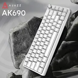 Клавіатура Ajazz AK690 Peach Mist Switch USB UA White (AK690-PM-W) - мініатюра 5