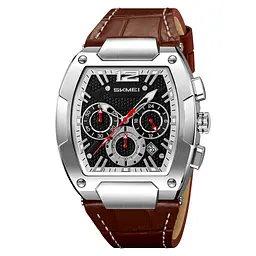 Годинник наручний чоловічий 9357SIBN Silver-Brown Skmei acs0030880