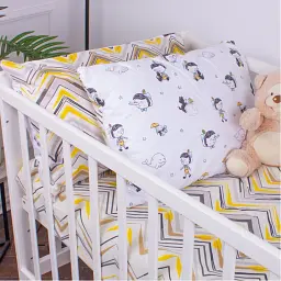 Комплект постільної білизни MirSon Бязь 18-0003 Pinokio 110х140 білий (2200010260595) - мініатюра 4