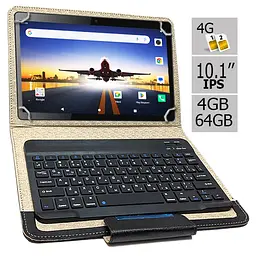 Планшет-телефон Hoozo S 464 LTE Black 4GB/64GB IPS 10.1''+ Чохол із Bluetooth клавіатурою - мініатюра 2