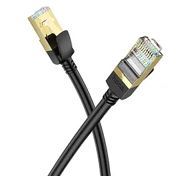 Дата кабель Hoco US02 Level pure copper gigabit ethernet 3 м Black