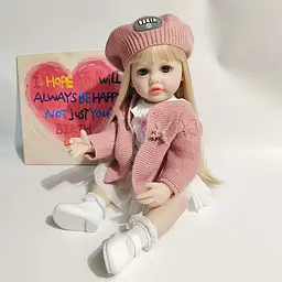 Реалістична Кукла Реборн 55 см повністю вінілова Doll Reborn Baby К0100307 - мініатюра 5