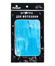 Шторка для фотозони PELICAN "Макарун" 1х2м блакитний "Макарун" #123