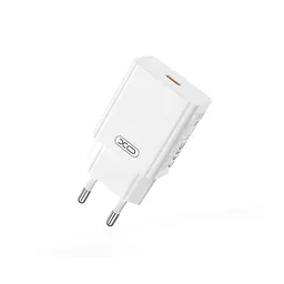 Зарядний комплект XO L126 1USB-C AC110-240V 50/60Hz 0.5A PD/QC 20W 5V/3A 9V/2.22A 12V/1.67A White (34375_3340091)