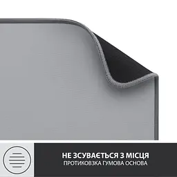 Килимок для мишки Logitech Desk Mat Studio Series Mid Grey (956-000052) - мініатюра 7