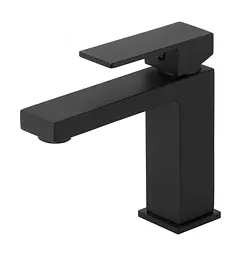Змішувач для умивальника Corsan Ango black mat низький CMB3016BL Чорний матовий - мініатюра 4