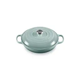 Каструля Le Creuset Signature Cast Iron Shallow Casserole 21180307174430 3.5 л 30 см м'ятна