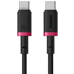 Дата кабель Baseus Dura Series Fast Charging Type-C to Type-C 100W (2m) (P10377803) Red / Black