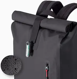 Рюкзак A-lab Milanol 20L водонепроникний Чорний - мініатюра 5