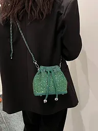 Сумочка Старс Italian Bags green 16x12x15 см Зелений - мініатюра 4