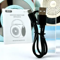 Портативна акустика XO F42 Dazzling RGB з караоке та бездротовим мікрофоном блакитна - мініатюра 4