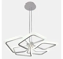 Біла компактна підвісна LED люстра з 5 контурами Artlight 2406-5DS-WH - мініатюра 5