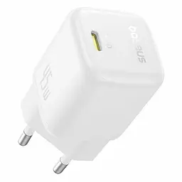 Сітчасте зарядне пристрій Baseus PicoGo GaN Fast Charger 1C 45W EU Moon Білий
