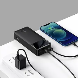 Зовнішній акумулятор Baseus Bipow 15W 30000mAh Black [PPDML-K01/PPBD050201] [68061] - мініатюра 7