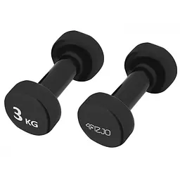 Гантелі вінілові 4FIZJO 2 x 3 кг 4FJ0194 (P-5907739311986) - мініатюра 4