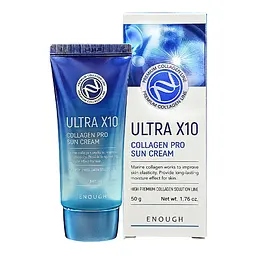 Сонцезахисний крем Ultra X10 Collagen Pro Sun Cream Enough 50 мл