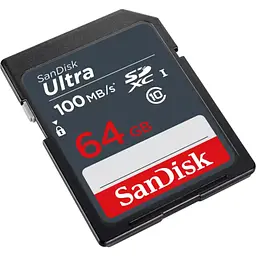 Карта пам'яті SanDisk 64GB SDXC class 10 UHS-1 (SDSDUNR-064G-GN3IN) - мініатюра 2