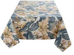 Скатертина Lefard Home Textile Versalles Flor Oceano 240х140 см водовідштовхувальна (715-309) - мініатюра 3