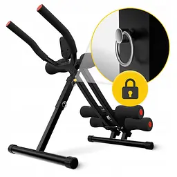 Тренажер для преса 4FIZJO Ab Fit складний, з лічильником Black (P-5905973402606) - мініатюра 8