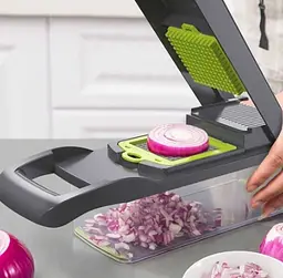 Ручна овочерізка – мультислайсер VEGGIE SLICER для подрібнення овочів та фруктів - мініатюра 3