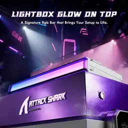 Ігрова магнітна дротова клавіатура Attack Shark R85 / Дротове підключення / Magnetic Switch / White Lines - мініатюра 5