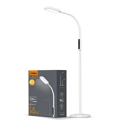 Торшер Videx LED торшер підлоговий білий14W 3000-5500K 220V (VL-TF07W) - мініатюра 2