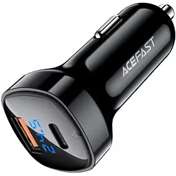 Автозарядка Acefast 2xUSB 66W (USB-C + USB-A) B4 with digital display (6974316280392) - мініатюра 4