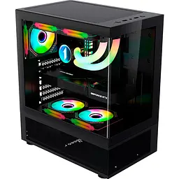 Корпус 1stPlayer Mi7-A-2F2R-1F2 Black [101546] - мініатюра 2