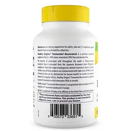 Натуральна добавка Healthy Origins Resveratrol 300 mg 60 вегакапсул - мініатюра 3
